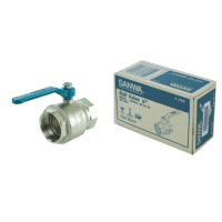 ราคา บอลวาล์วซันวา SANWA ขนาด 2 (2 นิ้ว) ทองเหลือง 1 กล่อง (YA03353)