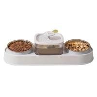 ราคา THAI SUN SPORT น้ำพุแมวแบบมีชามให้อาหาร 2 ชาม รุ่น PET0085 ความจุขวดน้ำ 500 มล. (YD24272)
