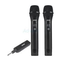 ราคา BMB ไมโครโฟนไร้สายคู่ รุ่น WH-210 สีดำ ระบบ UHF พร้อมตัวรับสัญญาณ Plug-in (YD37462)