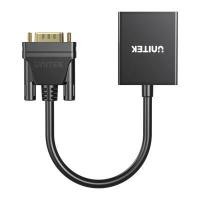 ราคา UNITEK V1112ABK01 ,ตัวแปลงสัญญาณ VGA เป็น HDMI พร้อมสายเสียง รองรับ 1080P มีพอร์ต MICRO USB (YD37987)
