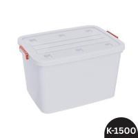 ราคา MATSU กล่องพลาสติกมีล้อ รุ่น K-1500 สีขาว ขนาด 140 ลิตร (0A00721)