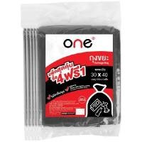 ราคา ONE ถุงขยะดำ 30x40 นิ้ว แพ็ค 10 ใบ (แพ็ค 4 ฟรี 1) (0099301)