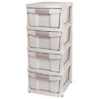 ราคา JCJ ตู้ลิ้นชักพลาสติก 4 ชั้น รุ่น 2534 สีเบจ ขนาด 31.5x40.5x78.5 ซม. (0097456)