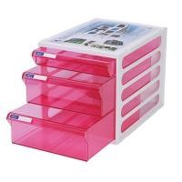 ราคา ตู้เอกสาร 3 ชั้น โครงขาวลิ้นชมพูใส ออร์ก้า CFB-3 (6290805)