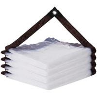 ราคา ผ้าใบพลาสติก PVC ใส กันแดดกันฝน แบบหนา พร้อมตาไก่โลหะ (YD37645)