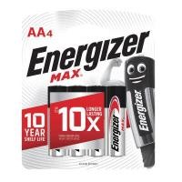 ราคา ENERGIZER ถ่านอัลคาไลน์ รุ่น Max E91-BP4 ขนาด AA แพ็ค 4 ก้อน (8030350)