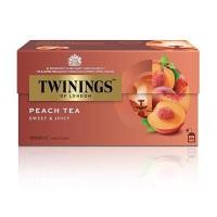 ราคา TWININGS ชาอังกฤษ รุ่น Peach Flavoured Tea ขนาด 2 กรัม (กล่อง 25 ซอง) (0009821)