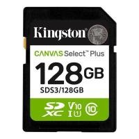 ราคา KINGSTON การ์ด SD Canvas Select Plus รุ่น SDS3 สีดำ ความจุ 128GB (4096664)