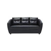 ราคา INDEX LIVING MALL โซฟา PVC 3 ที่นั่ง รุ่นแมกซ์ - สีดำ (Y085088)
