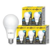 ราคา ENRICH หลอดไฟ LED BULB ECO LIFE 9W แพ็ค 5 ขั้ว E27 แสงขาวนวล (YD26265)