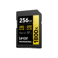 ราคา Lexar SD1800x 256GB UHS-II U3 V60 SDXC (เอสดีการ์ด) Full-HD 3D 4K RW280/210MB/s (LSD1800256G) GOLD Series เมมโมรี่การ์ด (YA15024)