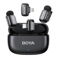 ราคา BOYA ไมค์ลอยไร้สาย 2-in-1 (USB-C+Lightning) รุ่น mini 2-01 สี Black (YD25922)