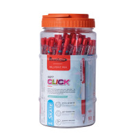 ราคา QUANTUM ปากกาลูกลื่น รุ่น 527 CLICK สีแดง 0.7 มม. (แพ็ค 50 ด้าม) (1093197)