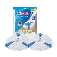 ราคา SWASH อะไหล่ผ้าม็อบถังปั่นสปินม็อบ แป้นสามเหลี่ยม 2 ชิ้น/แพ็ก (YB24631)