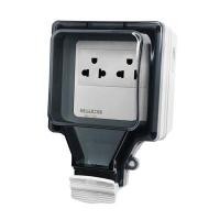 ราคา HACO กล่องกันน้ำพร้อมเต้ารับคู่ 3 ขา รุ่น WH-S66-E2 ขนาด 11x11x17 ซม. (YD12813)