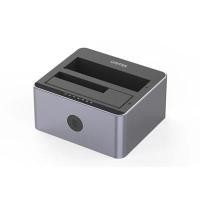 ราคา แท่นวางฮาร์ดดิสก์ SATA Dual Bay 2.5/3.5 นิ้ว USB 3.0 5Gbps รุ่น Y-3026GY01-EU (YD25199)