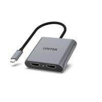 ราคา ตัวแปลงสัญญาณ USB-C เป็น HDMI คู่ รองรับ 4K (YD62380)