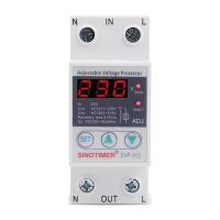 ราคา อุปกรณ์รีเลย์ ป้องกัน แรงดันไฟฟ้าเกิน แรงดันตก ตั้งเวลา รีเซ็ตทำงาน Din Rail 220V 63A รุ่น SVP912-63A (YA37781)