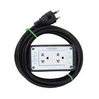 ราคา บล็อกยาง 2 x 4 พร้อมสายไฟ VCT3 x 1.5 ยาว 3 เมตร SOKAWA SOKAWA S-245 ดํา ชิ้น (YD58192)