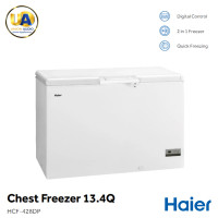 ราคา Haier ตู้แช่แข็งฝาทึบ 2 ระบบ รุ่น HCF-428DP 379 ลิตร (13.4 คิว) สีขาว | แช่แข็ง-แช่เย็น Cool 100 ชม. ไฮเออร์ (1533)