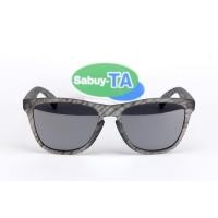 ราคา Oakley Frogskins Matte Clear Woodgrain/Black Iridium Driftwood Collection SKU#OO9245-55 (Asian Fit) (963)