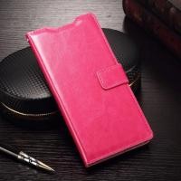 ราคา เคสหนังฝาพับข้าง Sony Xperia M5 รุ่น Luxury Book Leather Card สีชมพู (1457)