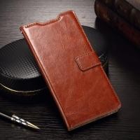 ราคา เคสหนังฝาพับข้าง Sony Xperia M5 รุ่น Luxury Book Leather Card สีน้ำตาล (1459)