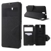 ราคา เคสหนังฝาพับข้าง Sony Xperia C5 Ultra รุ่น ROAR Diary View Leather Case สีดำ (1759)