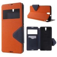 ราคา เคสหนังฝาพับข้าง Sony Xperia C5 Ultra รุ่น ROAR Diary View Leather Case สีส้ม (1760)