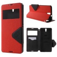 ราคา เคสหนังฝาพับข้าง Sony Xperia C5 Ultra รุ่น ROAR Diary View Leather Case สีแดง (1763)