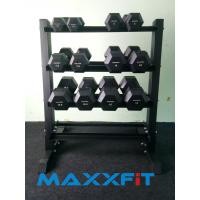 ราคา ชุดดัมเบล MAXXFiT ทรงเหลี่ยม ขนาด 2.5 - 15 KG. (6 คู่) พร้อมชั้นวาง 4 ชั้น RK 314 B สีดำ (1889)