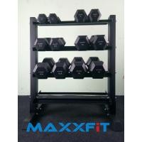 ราคา ชุดดัมเบล MAXXFiT ทรงเหลี่ยม ขนาด 2.5 - 15 KG. (6 คู่) พร้อมชั้นวาง 4 ชั้น RK 314 B สีดำ  (1890)