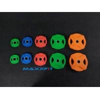 ราคา ขาย แผ่นน้ำหนักดัมเบลบาร์เบล Dumbbell Barbell Power MAXXFiT Iron Rubber Coloured Series แบบมีช่องมือจับ ขนาด 2 นิ้ว (50 MM.) SET 67.5 KG. (1.25+2.5+5+10+15) อย่างละ 2 แผ่น (2489)