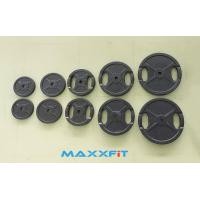 ราคา ขาย แผ่นน้ำหนัก MAXXFiT ขนาด 1 นิ้ว ทรงกลม (25 MM.) Two Handle Rubber Coated Plate (25 MM.) SET 67.5 KG. (1.25+2.5+5+10+15) อย่างละ 2 แผ่น (2435)