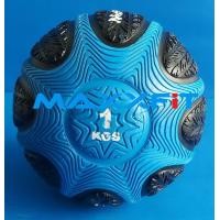 ราคา ขาย Medicine Balls Coloured ลูกบอลน้ำหนัก Medicine Ball Coloured สีดำ-ฟ้า 1 KG. (2227)