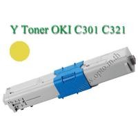 ราคา OKI 44973533 Yellow Toner For C301 C301dn C321DN OKI Printer Laser ตลับหมึกโทนเนอร์โอกิสีเหลือง (001465)