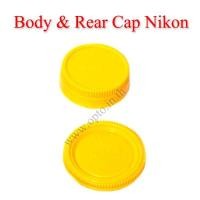 ราคา Yellow Color Body Rear Lens Cap For Nikon ฝาปิดบอดี้และฝาปิดท้ายเลนส์นิคอนสีเหลือง (001779)