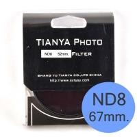 ราคา TIANYA Neutral Density ND 8 ND8 Filter 67mm. (000301)