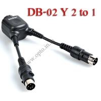 ราคา DB-02 Y Cable 2 to 1 For Godox AD180 AD360 Flash สายพ่วงเพิ่มความเร็วในการชาร์จ (001559)