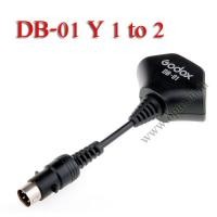 ราคา DB-01 Y Cable 1 to 2 For Godox AD180 AD360 Flash สายขยายช่องการใช้งาน (001560)