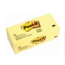 ราคา โพสต์-อิท โน้ต 3M สีเหลือง 653 1.5x2''(12เล่ม)
