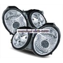 ราคา ไฟหน้าโปรเจคเตอร์ BENZ CLK W208 98-02 ขาว