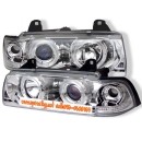 ราคา ไฟหน้าโปรเจคเตอร์ BMW 3 SERIES E36 91-00 4D ขาว มุมติด วงแหวน