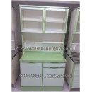 ราคา ตู้หน้าเรียบพร้อมตู้ลอย บานเรียบ ขนาด 1 เมตร รุ่น LS102