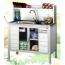 ราคา ตู้ซิ้งค์ล้างจาน 1 หลุม มีที่พักขนาด 1 เมตรต่อบน ยี่ห้อ Lion (ไลออน)