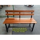 ราคา เก้าอี้สนาม, ม้านั่งสนามไม้ระแนง ขาเหล็ก kkw14-11