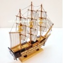 ราคา เรือสำเภาไม้ประดับหมุดทองเหลือง ตั้งโชว์ ขนาด 12 นิ้ว