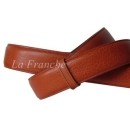 ราคา เข็มขัดหนังวัวแท้ ลายย่นธรรมชาติ สีน้ำตาลส้ม, กว้าง 1.3 นิ้ว - code 3c01217