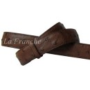 ราคา เข็มขัดหนังนกกระจอกเทศแท้ สีน้ำตาล, กว้าง 1.3 นิ้ว - code 3q0102