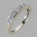 ราคา แหวนทองคำขาว 18 k ฝั่งเพชร หนัก 0.20 ct